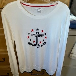 Beautiful Nautica white sweater